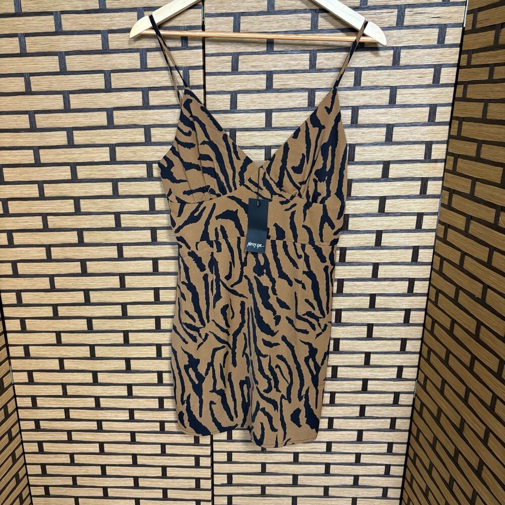 Nasty Gal Tiger Print Mini‎ Dress Size 4